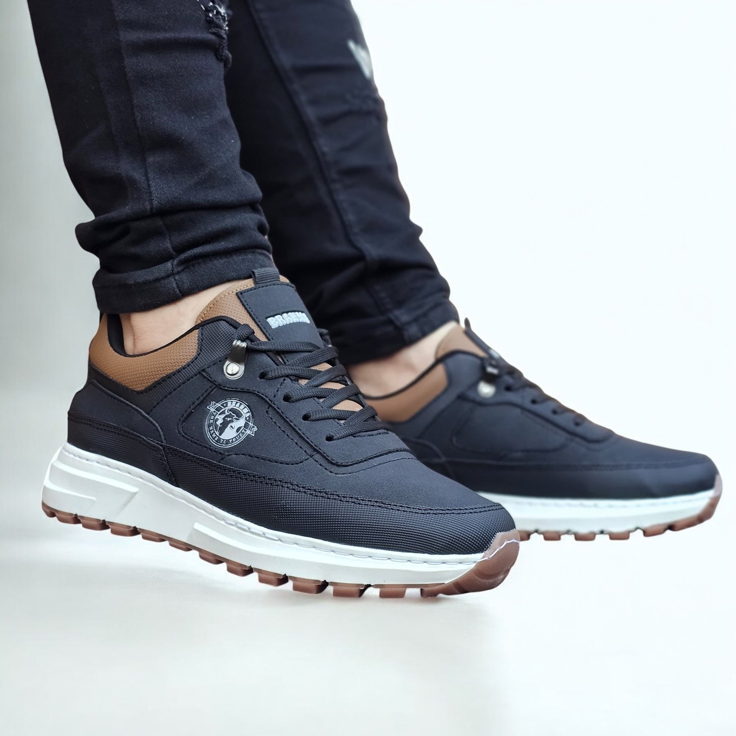 Zapatos de Hombre Casual 100% Cosido +Regalo de 3 pares de Medias