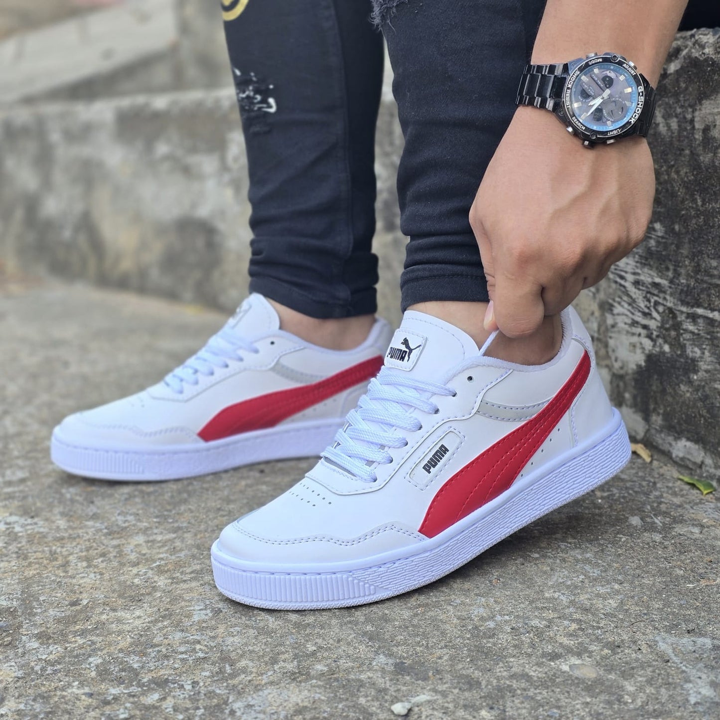 Zapato Puma Cosido +Regalo 3 Pares de Medias