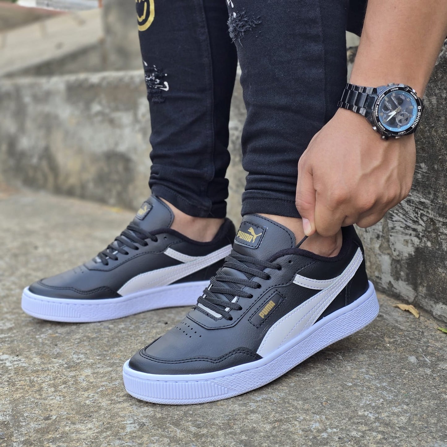 Zapato Puma Cosido +Regalo 3 Pares de Medias