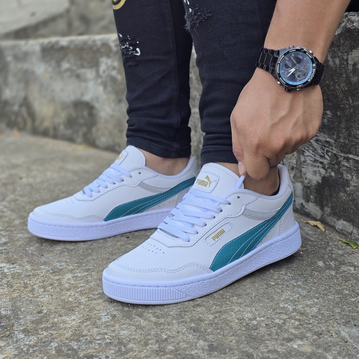 Zapato Puma Cosido +Regalo 3 Pares de Medias