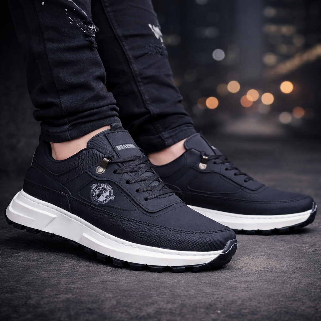 Zapatos de Hombre Casual  100% Cosido +Regalo de 3 pares de Medias